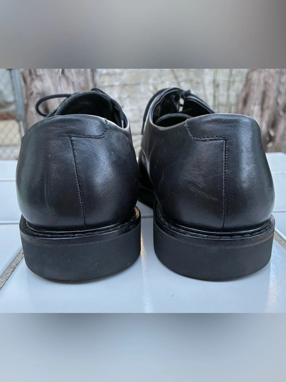 Mephisto Men’s Size 12 Black Lace Up Shoes Goodyear Welt Air Relax Leather